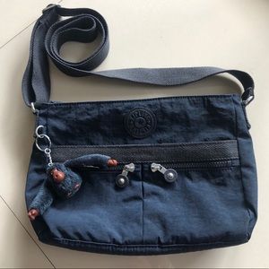 Kipling NEW ANGIE navy blue crossbody bag